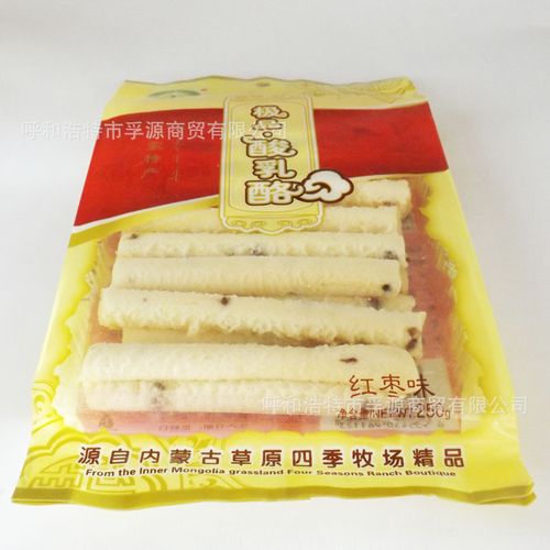 干酪乳制品-内蒙特产奶棒 红枣味 250g 奶酪 袋装 工厂稳定直供货源