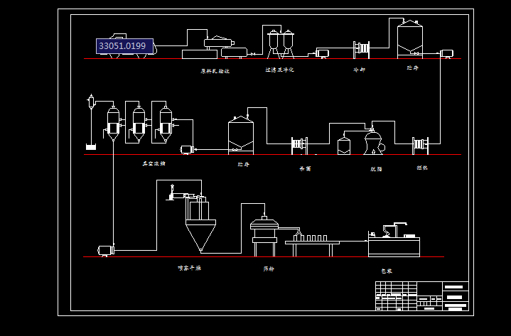 班产5吨乳品厂奶粉车间设计图纸